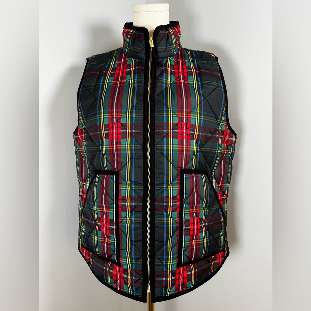 NWT J.Crew Factory Holiday Plaid Vest